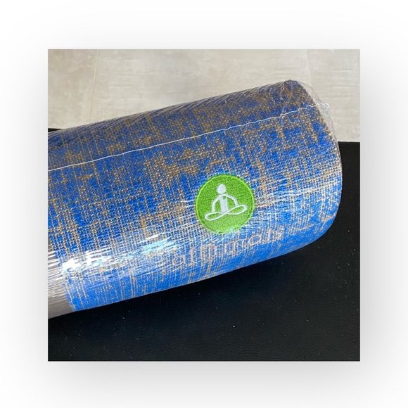 new Affirmats x Patrick Cooper 𓁹 Live Authentic Yoga Mat 𓁹 Blue Silk 5mm Thick - Picture 7 of 16